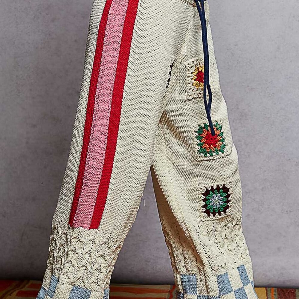 POL Chenille Yarn Granny Crochet Pants (IVORY) - Picture 4 of 4